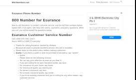 
							         Esurance Phone Number - Customer Service - 800 Number								  
							    