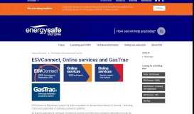 
							         ESVConnect, Online services and GasTrac – Energy Safe Victoria								  
							    