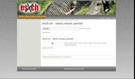
							         esx.ch gmbh mx3.ch - swiss music portal								  
							    