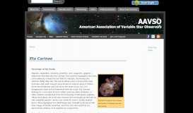 
							         Eta Carinae | aavso.org								  
							    