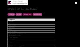 
							         ETAIS Self-Service Guide ETAIS								  
							    