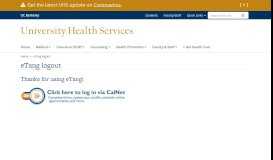 
							         eTang logout | University Health Services								  
							    