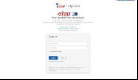
							         ETAP Help Desk								  
							    