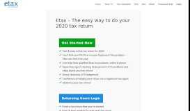 
							         Etax - Online Tax Return 2018 - Tax Returns Are Easy At Etax.com.au								  
							    