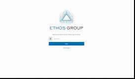 
							         Ethos Group: Log in								  
							    