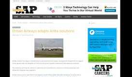
							         Etihad Airways adopts Ariba solutions - Inside SAP								  
							    