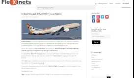 
							         Etihad Airways Inflight Wi-Fi Issue Notice - Flexinets								  
							    