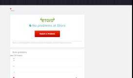 
							         Etoro down? Current problems and outages | Downdetector								  
							    