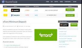 
							         eToro Promotions (updated) - Best Promotions for New Traders								  
							    