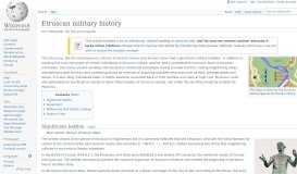 
							         Etruscan military history - Wikipedia								  
							    