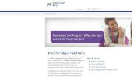 
							         ETS Major Field Tests (MFT) - ETS.org								  
							    