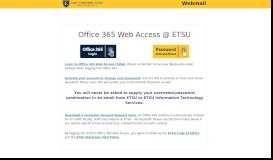 
							         ETSU Webmail								  
							    