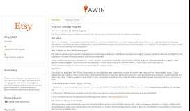 
							         Etsy (US) Affiliate Program - Awin								  
							    