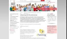 
							         eTwinning für Grundschulen - Kreis Soest								  
							    