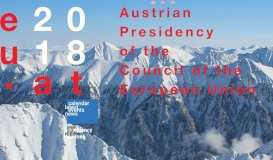 
							         eu2018.at Austrian Presidency of the Council of the European Union ...								  
							    