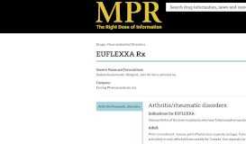 
							         EUFLEXXA Dosage & Rx Info | Uses, Side Effects - eMPR.com								  
							    