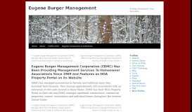 
							         Eugene Burger Management Corporation (EBMC) Has Been ...								  
							    