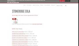
							         EULA - | Stoneridge Electronics								  
							    