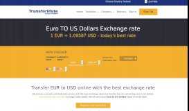 
							         EUR to USD exchange rate. Euro to US Dollars converter by ...								  
							    