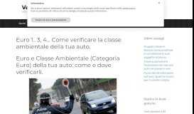 
							         Euro 1.. 3, 4… Come verificare la classe ambientale della tua auto ...								  
							    
