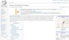 
							         Euroa Secondary College - Wikipedia								  
							    
