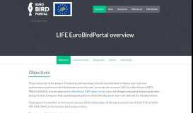 
							         EuroBirdPortal - LIFE EuroBirdPortal overview								  
							    