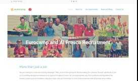 
							         Eurocamp and Al Fresco Jobs | Apply for jobs on campsites in Europe ...								  
							    