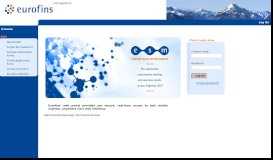 
							         Eurofins Online Service Manager								  
							    