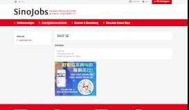 
							         European-Chinese Job Portal: BASF SE - SinoJobs								  
							    