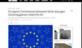 
							         European Commission demands Valve stop geo-blocking games ...								  
							    