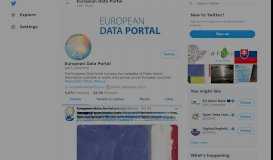 
							         European Data Portal (@EU_DataPortal) | Twitter								  
							    