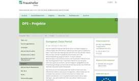 
							         European Data Portal - Fraunhofer FOKUS, DPS								  
							    