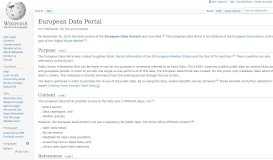 
							         European Data Portal - Wikipedia								  
							    