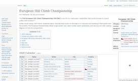 
							         European Hill Climb Championship - Wikipedia								  
							    
