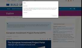 
							         European Investment Project Portal (EIPP) | Build Up								  
							    