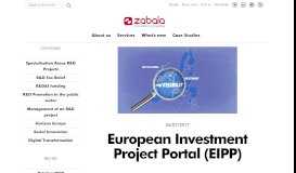 
							         European Investment Project Portal (EIPP) | Zabala.eu								  
							    