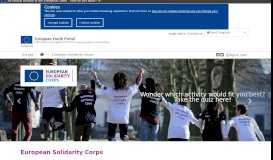
							         European Solidarity Corps | European Youth Portal - europa.eu								  
							    