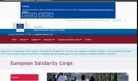
							         European Solidarity Corps | Youth								  
							    