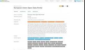 
							         European Union Open Data Portal | re3data.org								  
							    