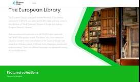 
							         Europeana Newspapers - The European Library								  
							    