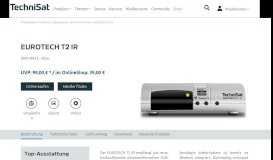 
							         EUROTECH T2 IR [0001/4923] - DVB-T2-Receiver ... - TechniSat								  
							    