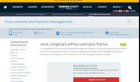 
							         eVA: Virginia's eProcurement Portal | Procurement and Material ...								  
							    