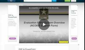 
							         Evaluation Entry System Overview (NCOER Support Form) - ppt video ...								  
							    