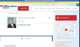 
							         Evan Conte MD - New Jersey Health System - RWJBarnabas Health								  
							    