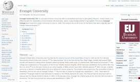 
							         Evangel University - Wikipedia								  
							    