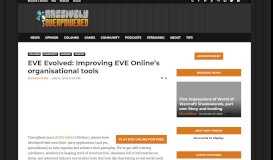 
							         EVE Evolved: Improving EVE Online's organisational tools | Massively ...								  
							    