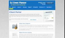 
							         Event and Wedding Client Portals - Customer ... - DJ Event Planner								  
							    