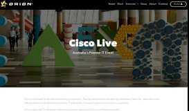 
							         Event Marketing Work - Cisco Live | Orion Creative Solutions								  
							    