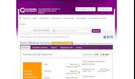 
							         Event Medical Services - CQC								  
							    