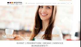 
							         Event Promotion Messe Service (EPMS) | Agentur mit Komplettservice								  
							    